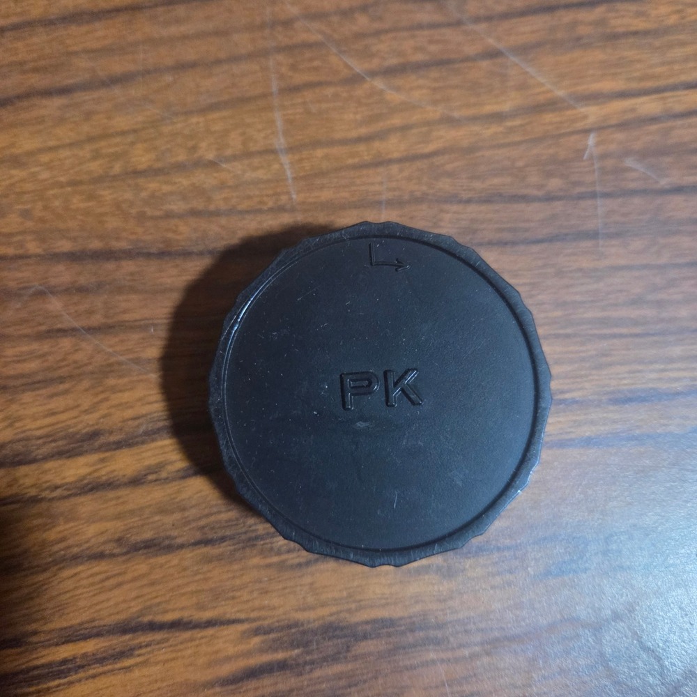 Vintage Pentax PK Mount Rear Lens Cap Black Made in Japan K-Mount Accessory